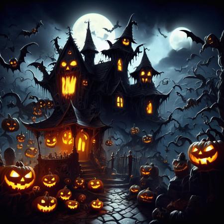 00337-[number]-3073912374-((realistic,digital art)), (hyper detailed),donmcr33pyn1ghtm4r3xl  Witches' Lair, Haunted, Jack-o'-Lanterns, Gargoyles, Spooky S.png